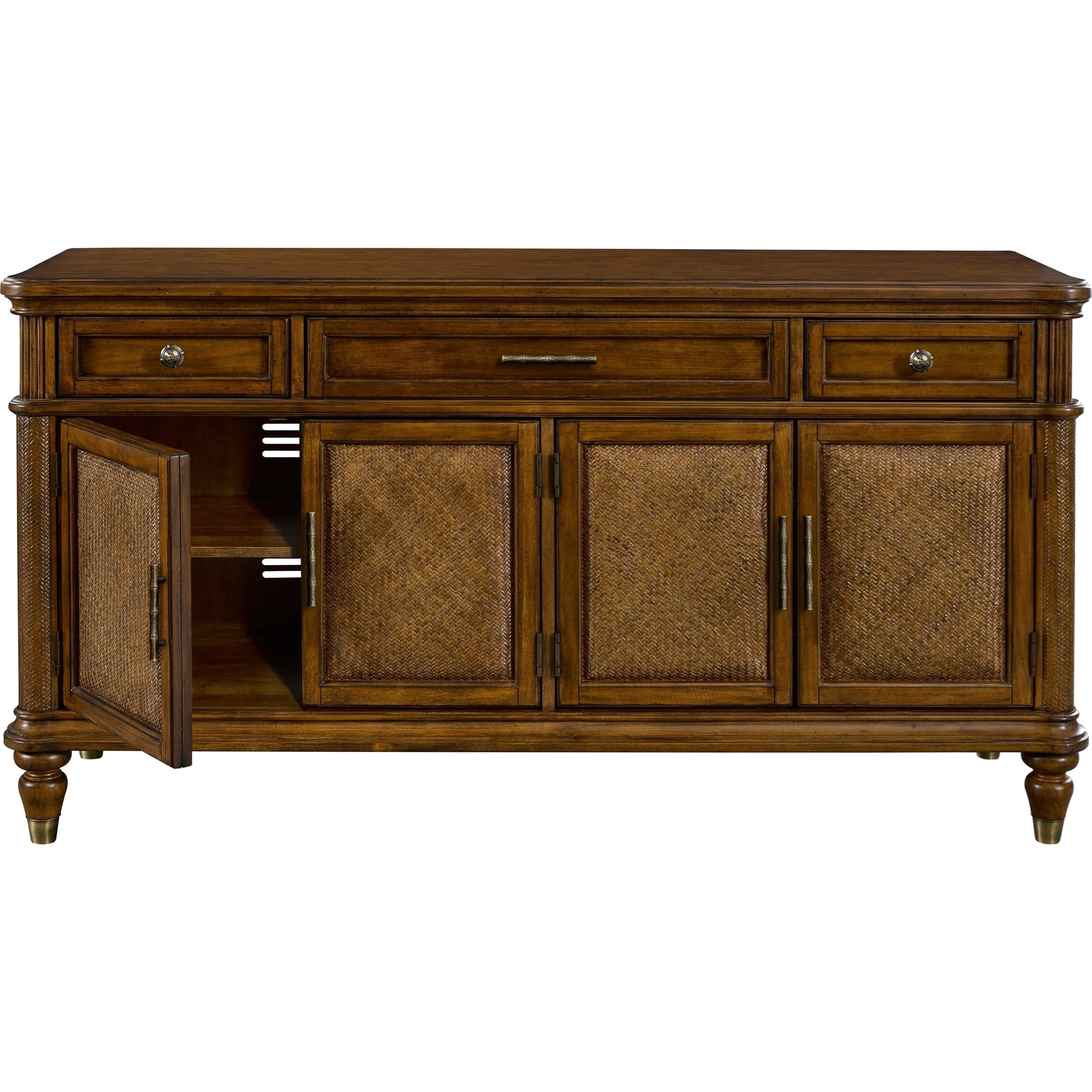 Broyhill Furniture Amalie Bay 3 Drawer Entertainment Console with